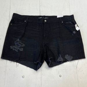NWT Old Navy Black distressed jean shorts